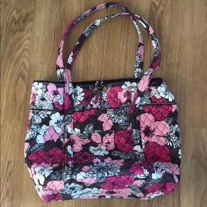 Vera Bradley Classic Tote in “Mocha Rouge”